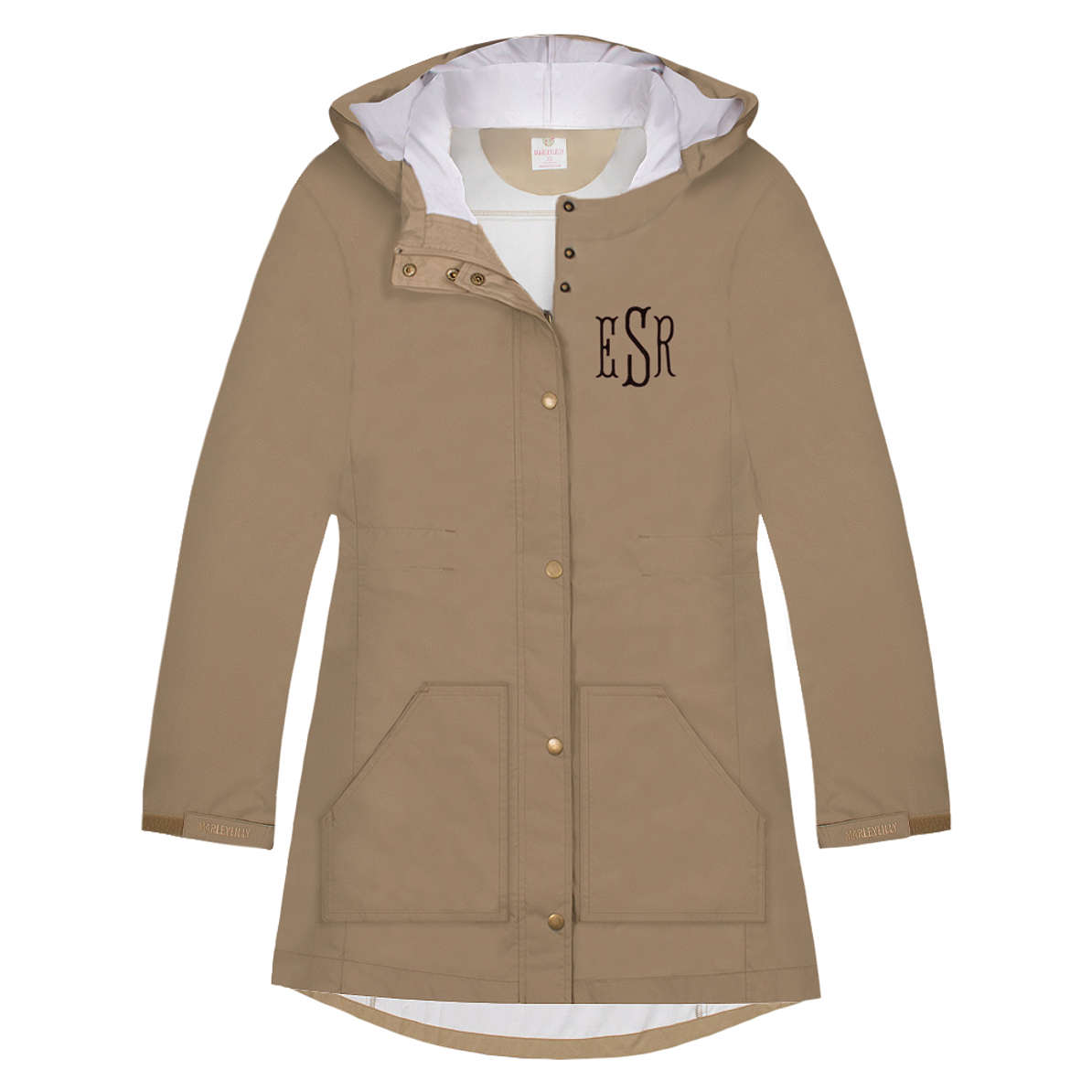Monogrammed Raincoat with Hood Women’s Marleylilly