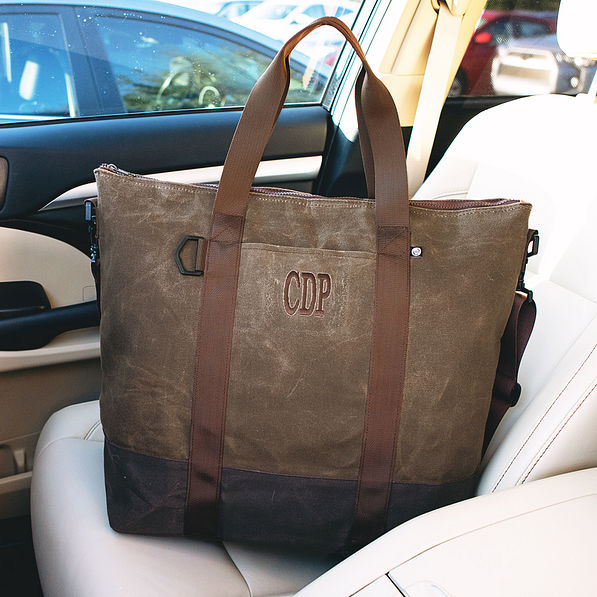 Personalized Waxed Canvas Cooler Marleylilly