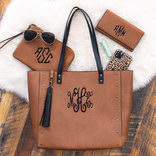 Monogrammed Wristlet - Custom Clutch