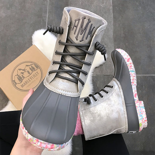 Confetti Duck Boots Selfie