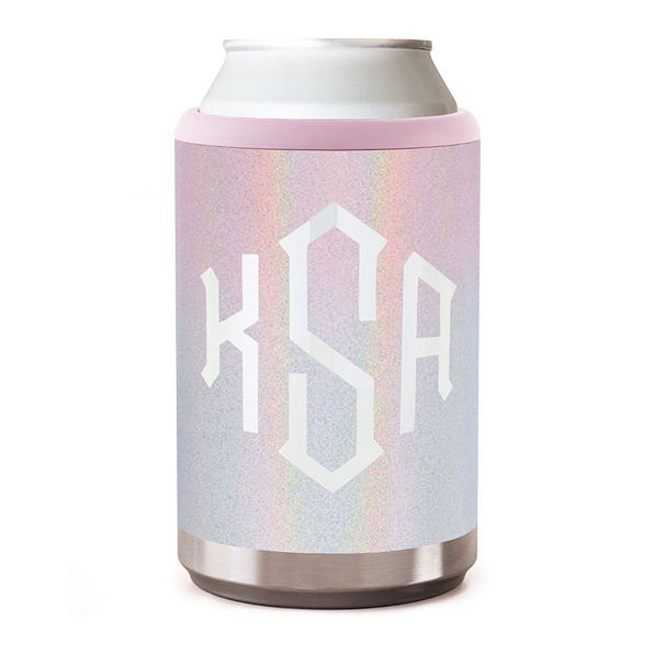tie dye monogrammed can koolie
