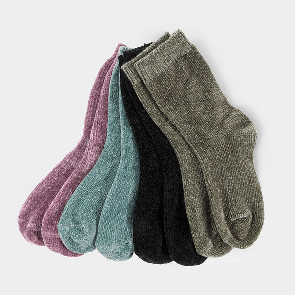 Women’s Fuzzy Chenille Socks — Marleylilly