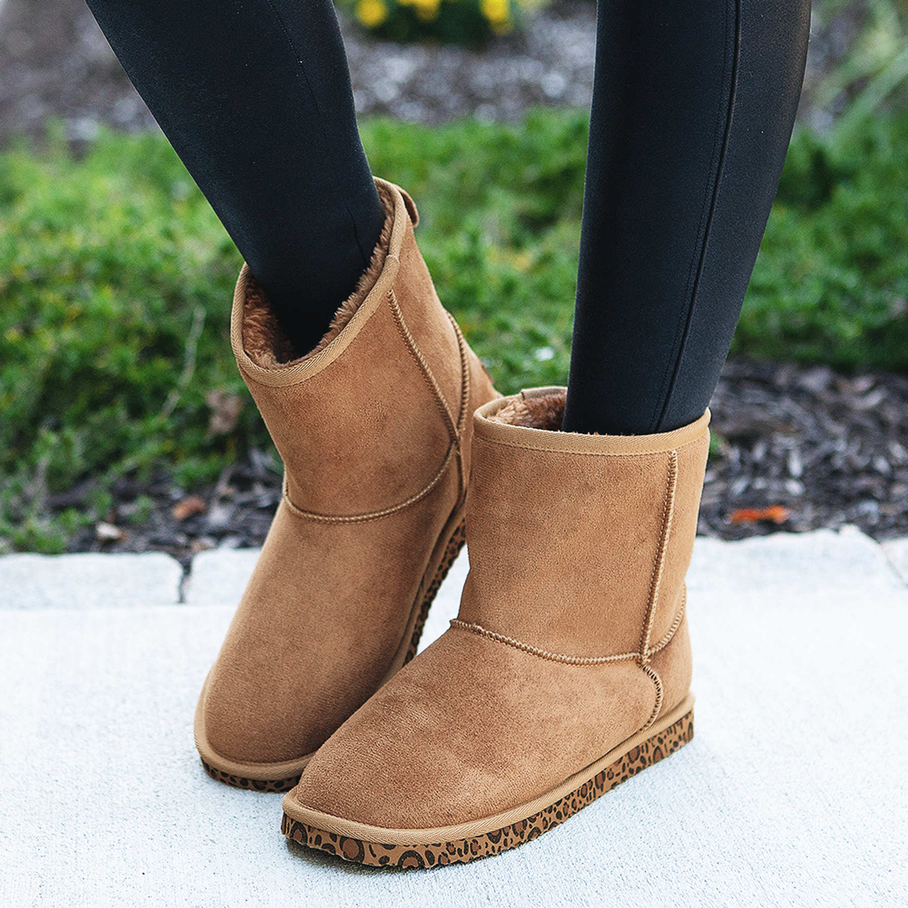 Leopard Bottom Boots - Marleylilly