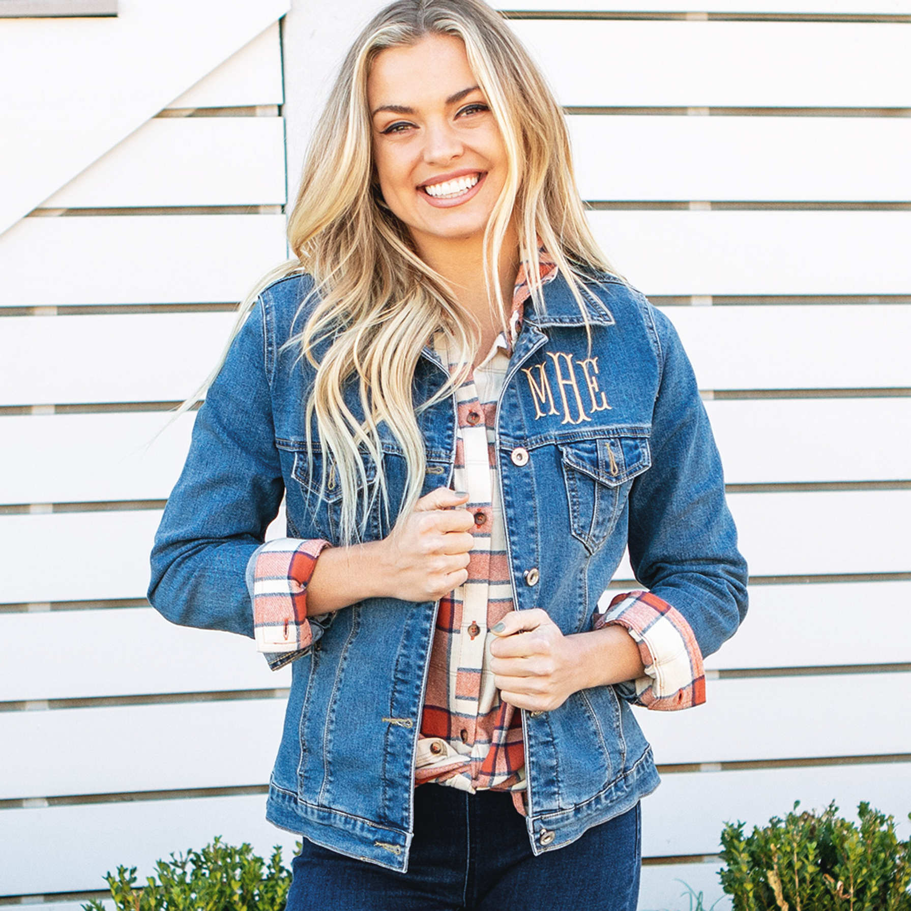 Monogrammed Jean Jacket