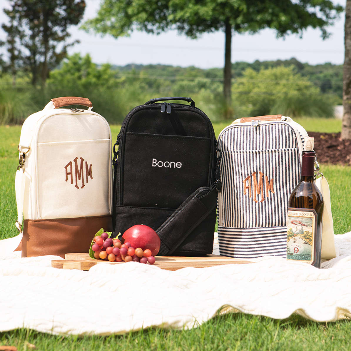 Personalized Insulated Wine Crossbody Bag