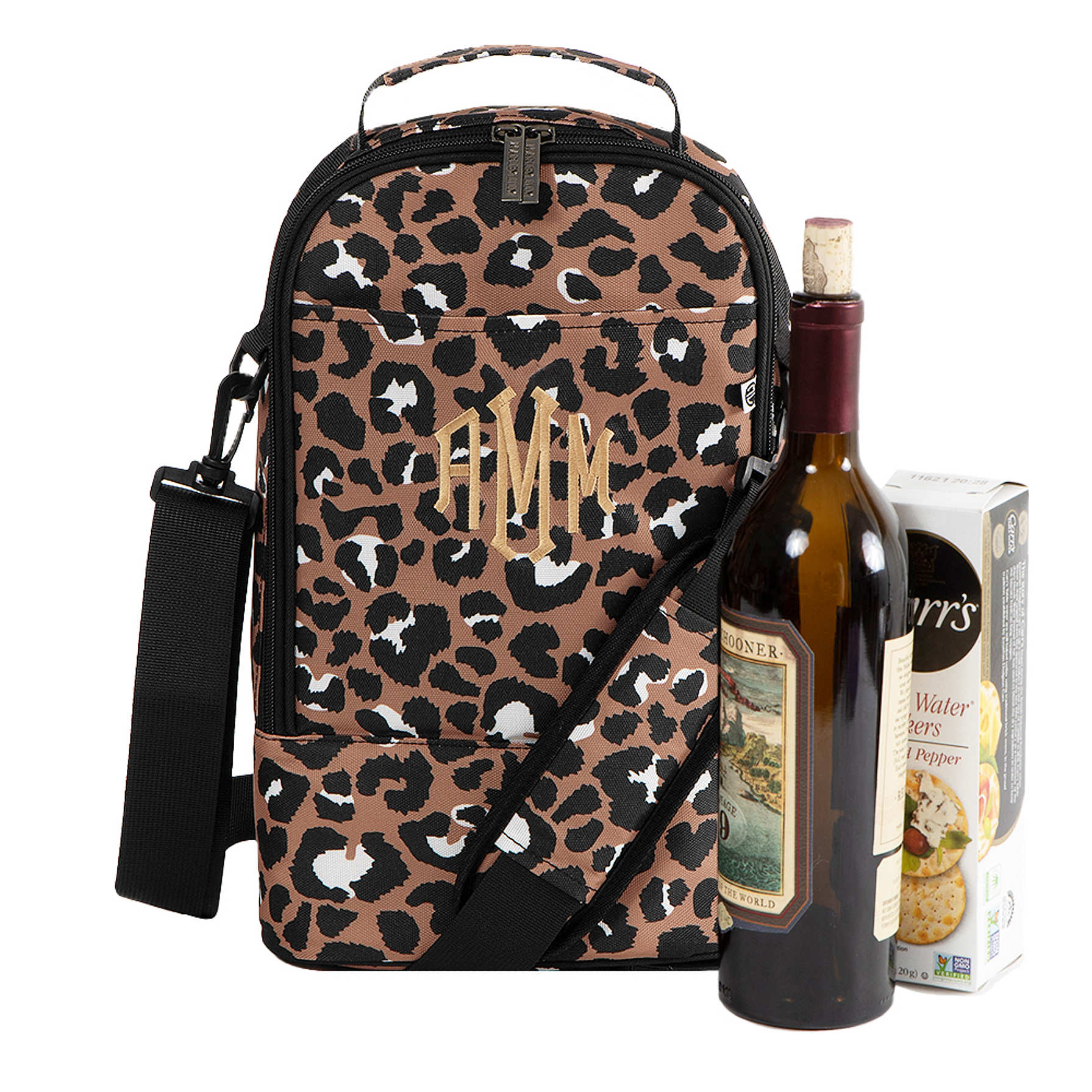 Personalized Insulated Wine Crossbody Bag