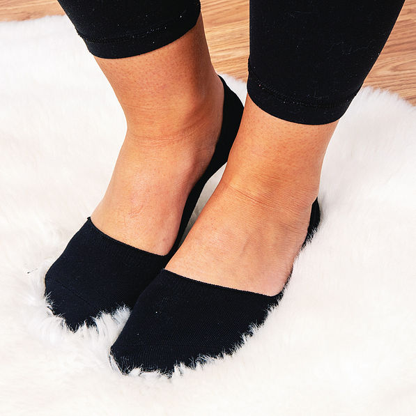 no show socks in black