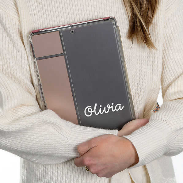 name vinyl on a tablet