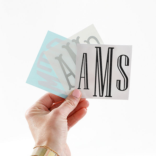 3 inch vinyl sticker decals in hand