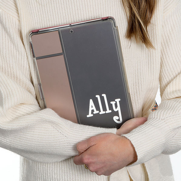 name vinyl on a tablet