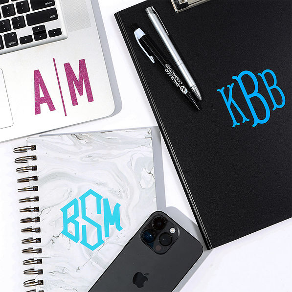 group shot of Vinyl decal stickers - size 3 in