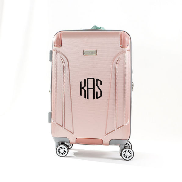 5 inch circle decal sticker on suitcase