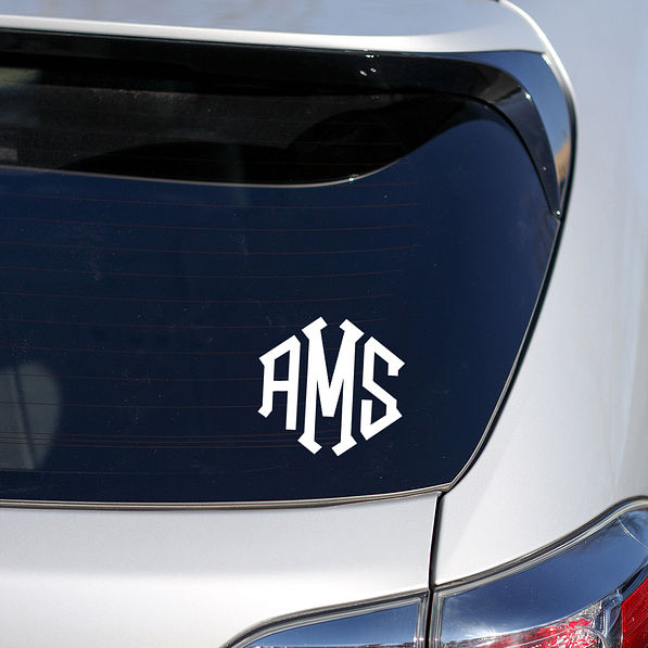 6 inch vinyl decal sticker on a car