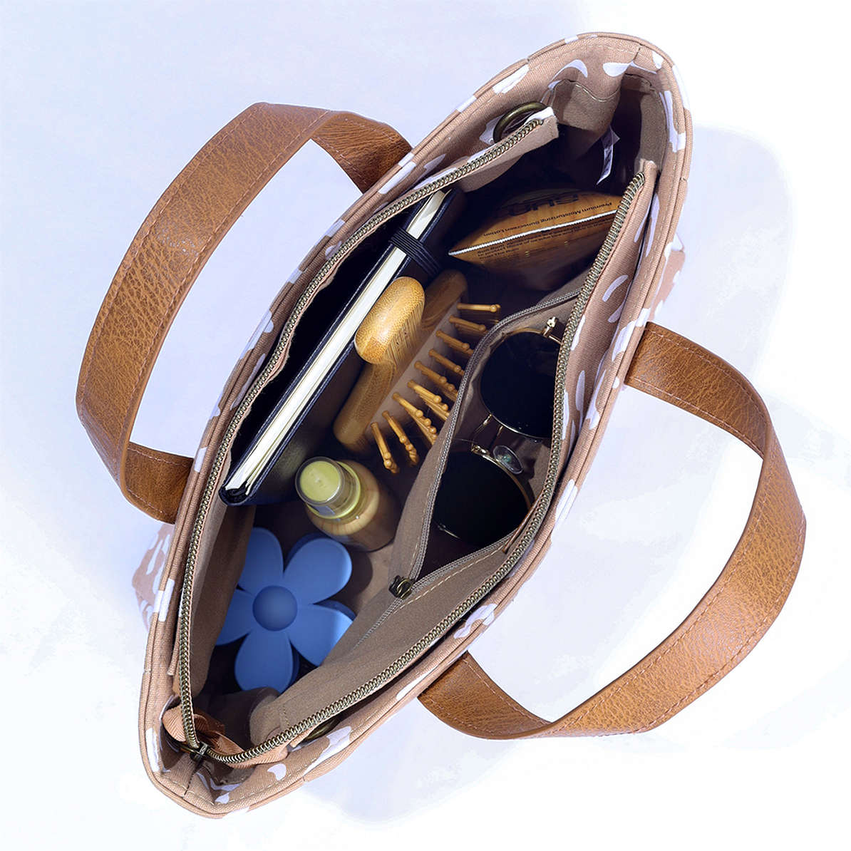 Personalized Printed Crossbody Strap Tote