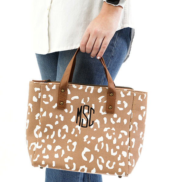 Personalized Printed Crossbody Strap Tote