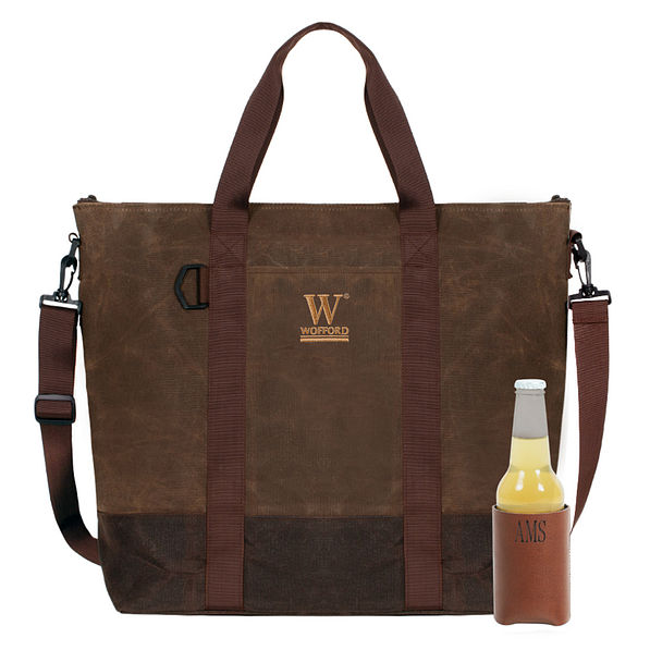 wofford terriers waxed canvas cooler