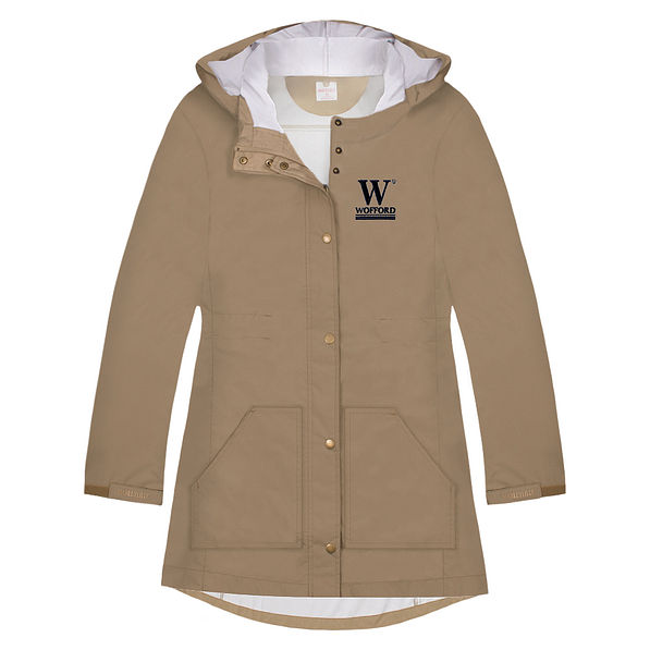 Wofford rain jacket in khaki