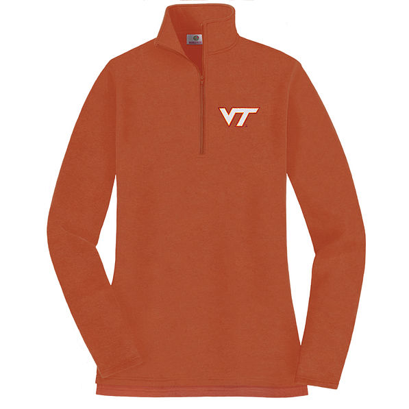 virginia tech pullover sweatshirt in pumpkin