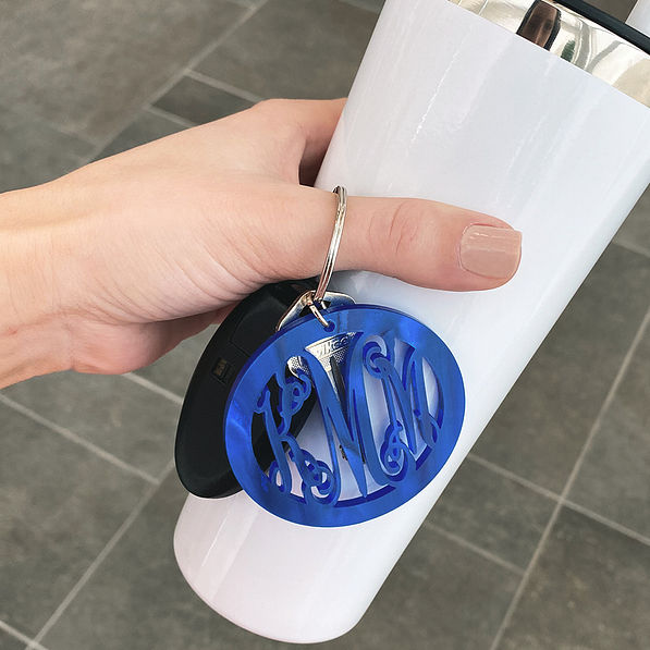 Acrylic Monogrammed Key Chain