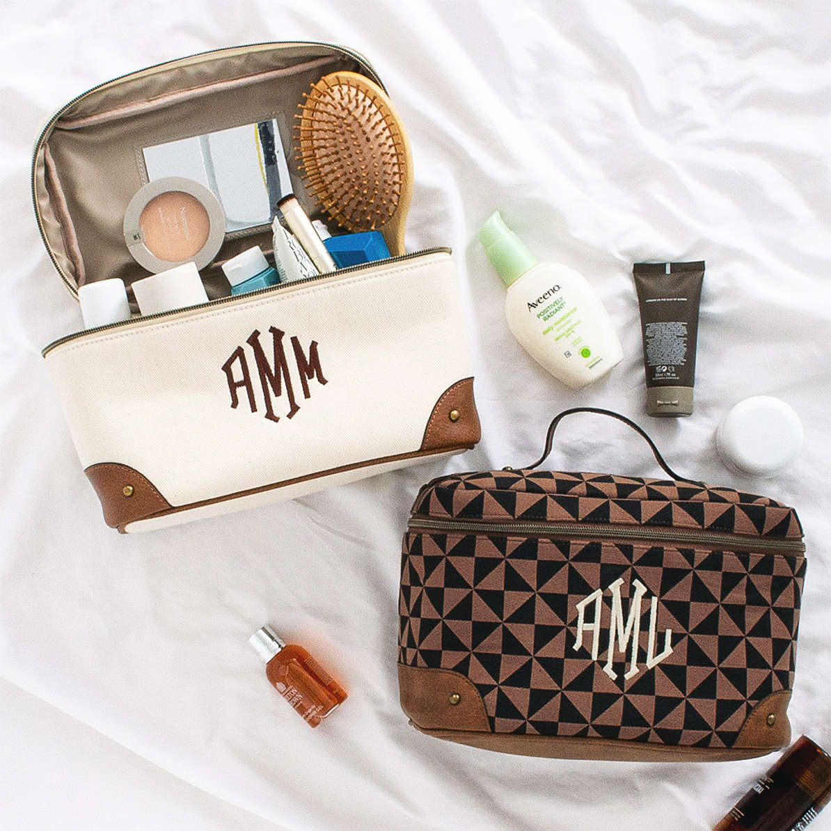 Personalized Vintage Train Case - Marleylilly