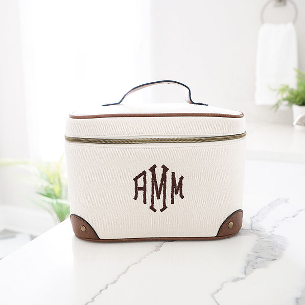 Monogrammed Vintage Train Case