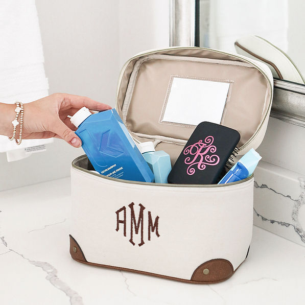 Monogrammed Vintage Train Case
