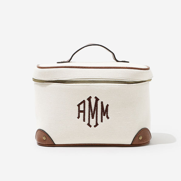 Monogrammed Vintage Train Case in Ivory - 2024