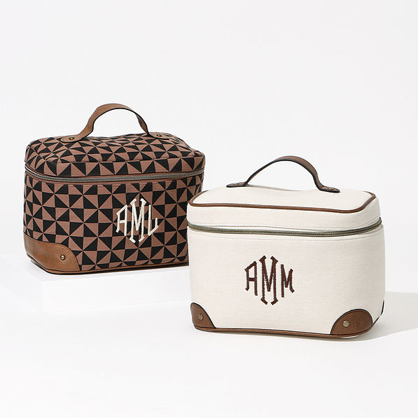 Monogrammed Vintage Train Case