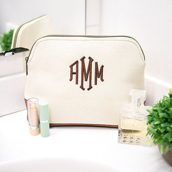 Vintage Canvas Cosmetic Bag — Marleylilly