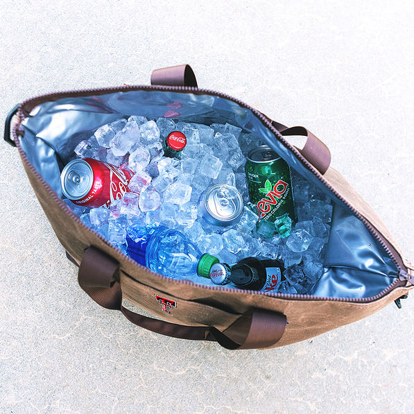 inside texas tech cooler tote
