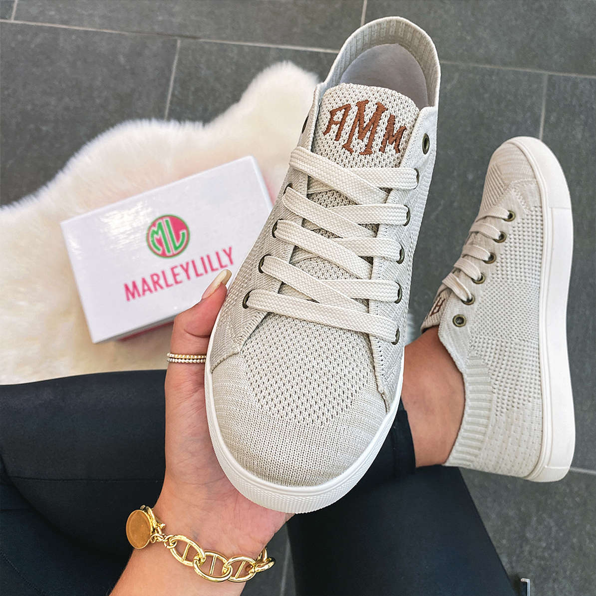 Stretchy Personalized Sneakers - Marleylilly
