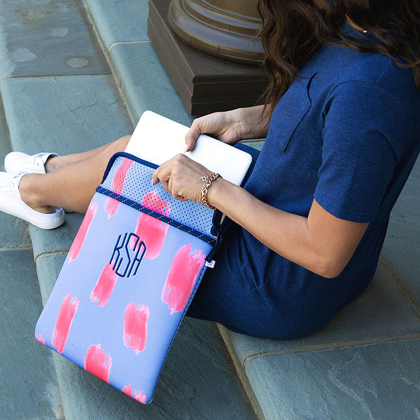 Monogrammed Neoprene Laptop Case