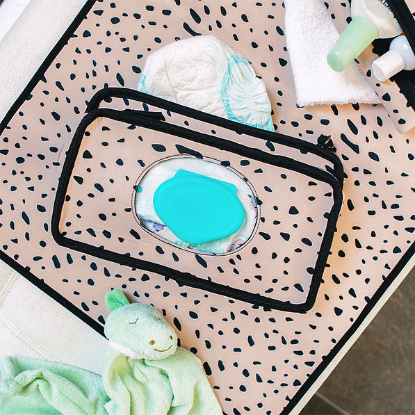 Neoprene Diaper Bag Wristlet Pouch