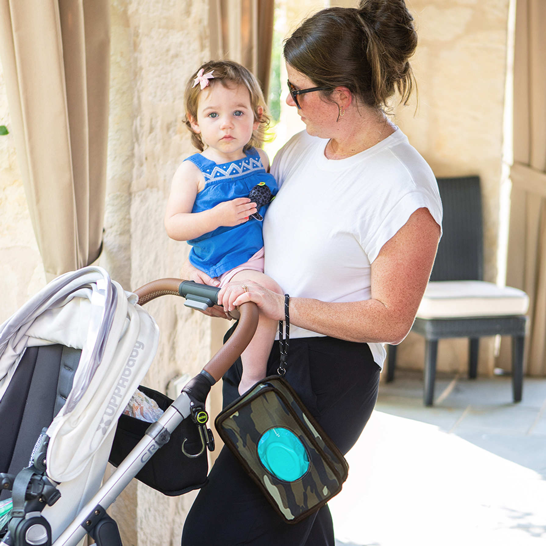 Neoprene Diaper Bag Wristlet Pouch