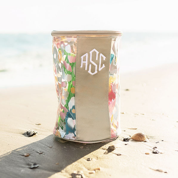 Monogrammed Clear Ditty Bag