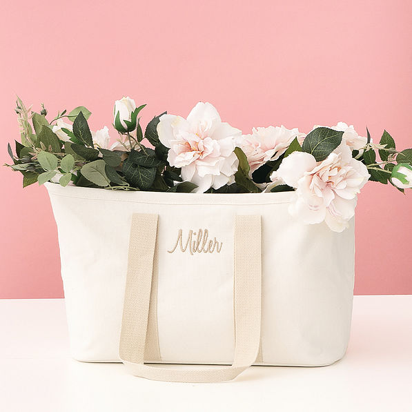 Monogrammed Market Basket