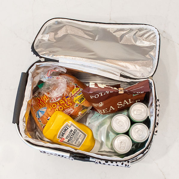 Monogrammed Picnic Basket open top