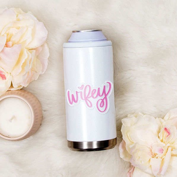 pink wifey vinyl sticker