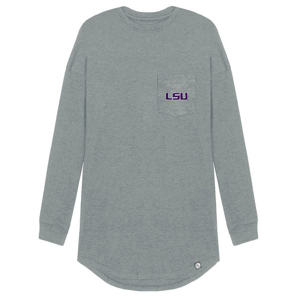 lsu light gray long sleeve shirt