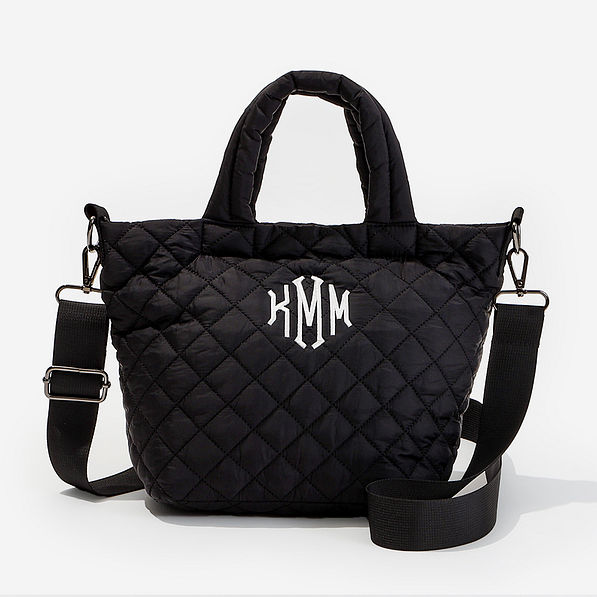 Diamond Quilted Rectangle Shape Crossbody Bag
