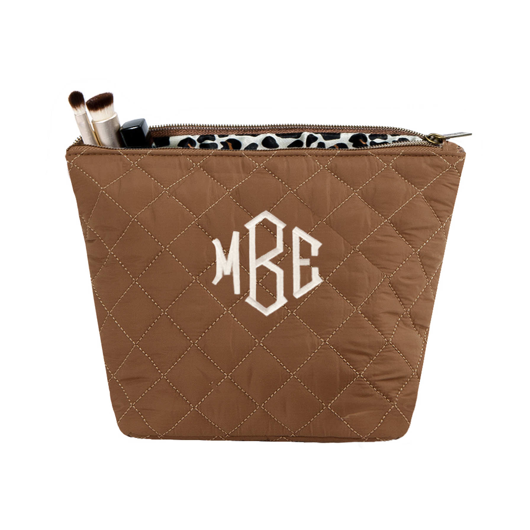 Monogrammed Quilted Cosmetic Case Marleylilly