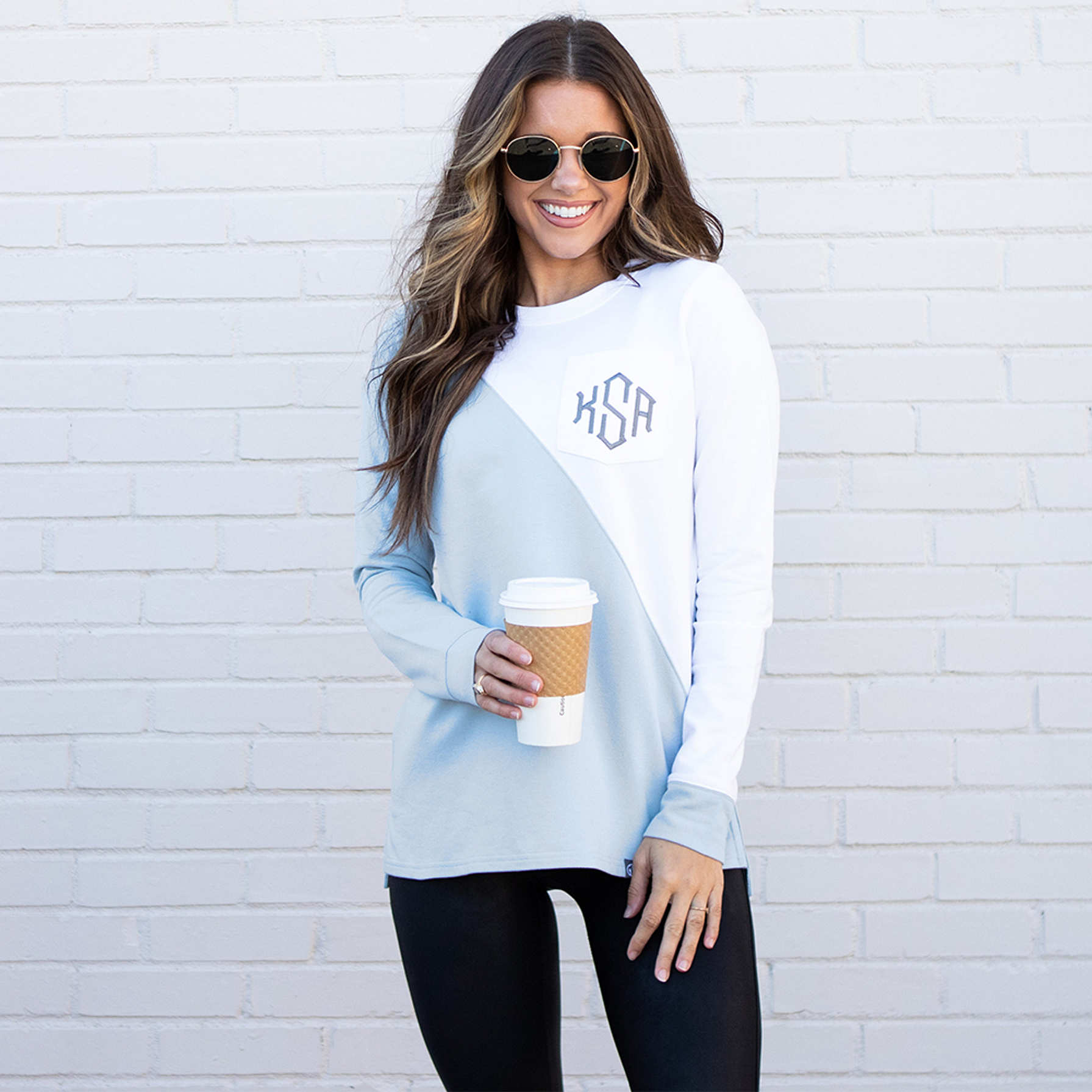 Personalized Colorblock Sweatshirt