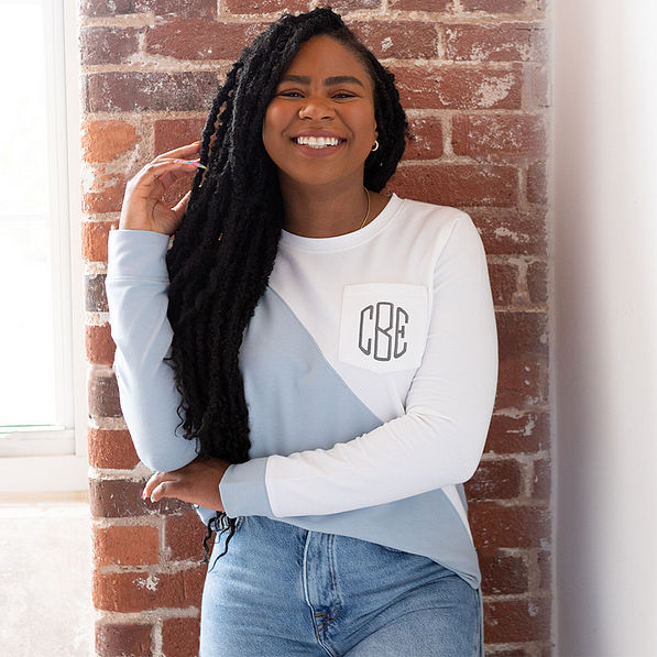 Personalized Colorblock Sweatshirt