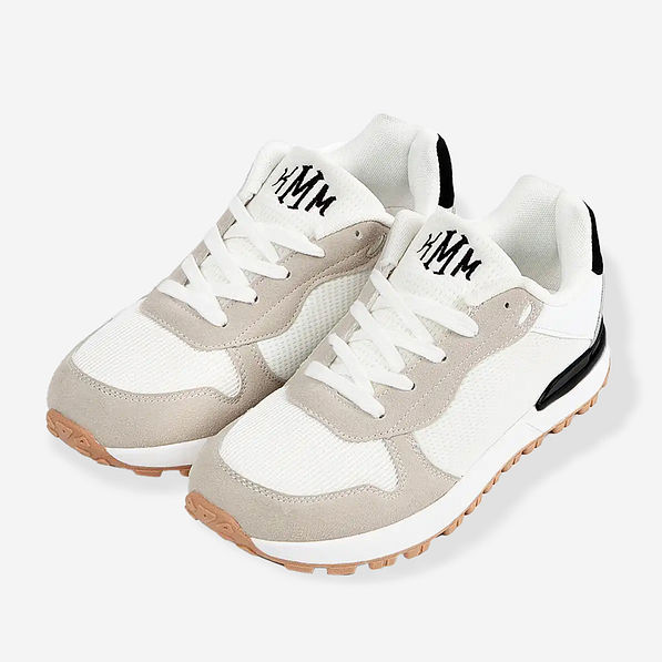 Monogrammed Neutral Classic Sneakers