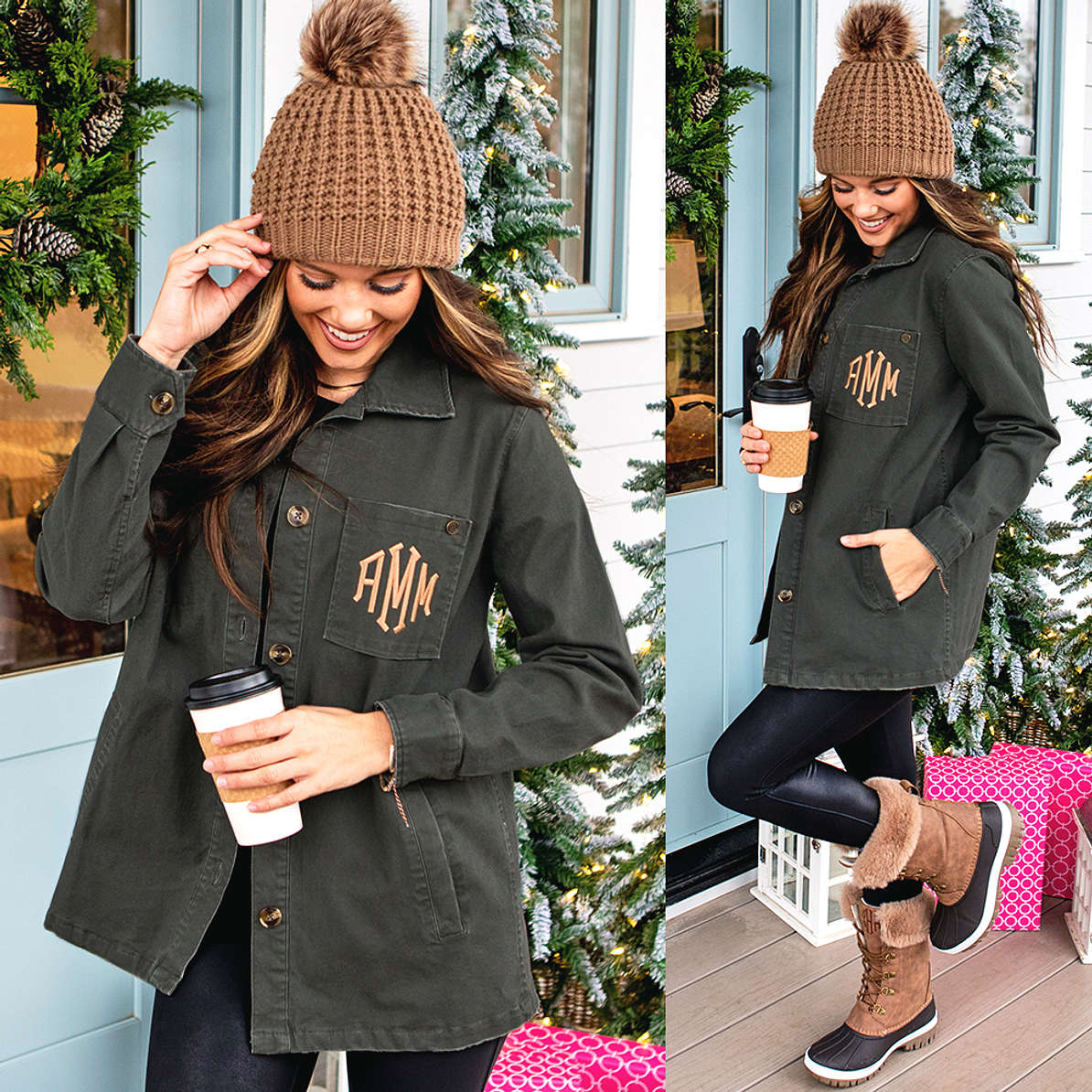 Multi Chunky Knit Shacket - Ellajane