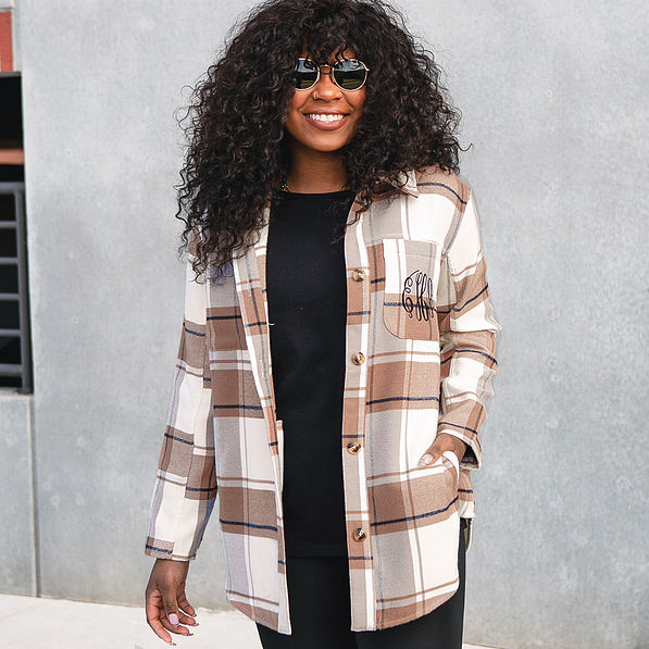 Tie Front Collared Neck Cutout Shacket