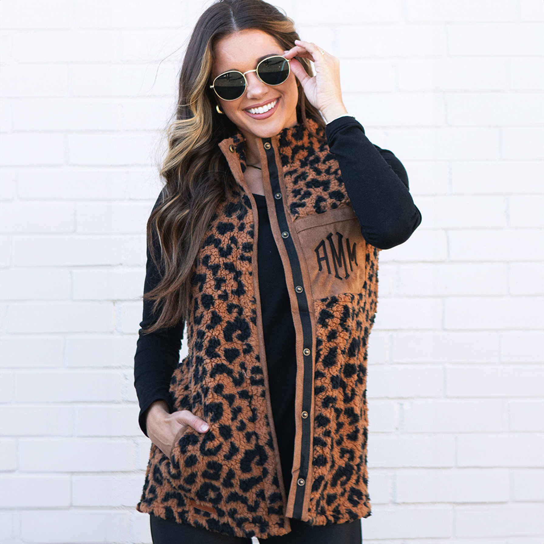 Maple Lodge Check Sherpa Vest