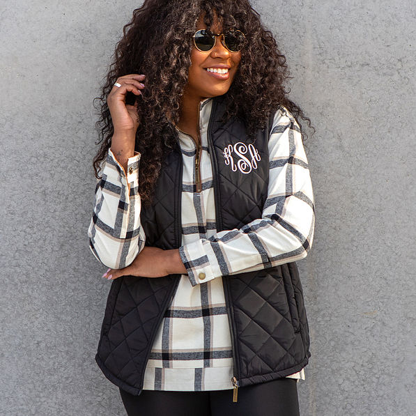 Monogrammed Puffer Vest