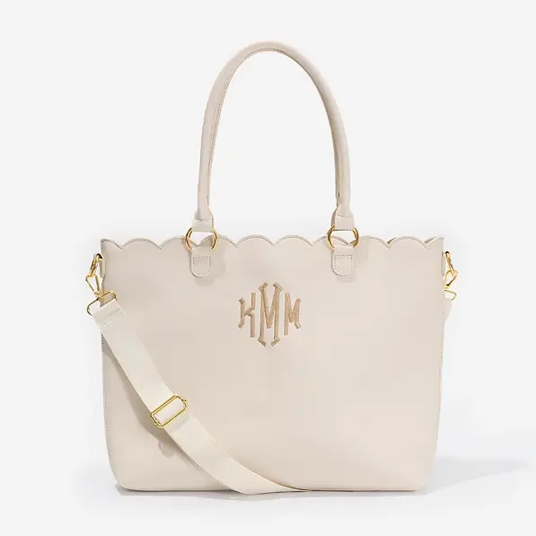 Monogrammed Laptop Tote Bag