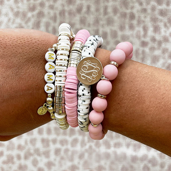 Personalized Mama Stackable Bracelet
